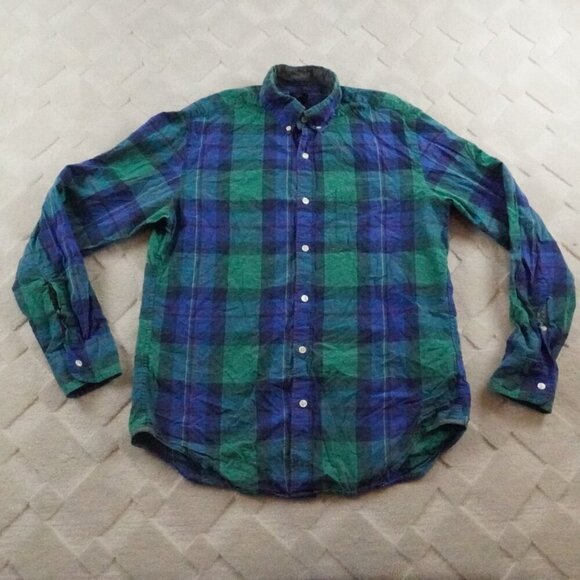 J.Crew Button Up Shirt Mens Medium Plaid Multi Color Long Sleeve - Picture 1 of 11